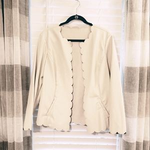 NWT Ivory faux leather jacket 14/16W